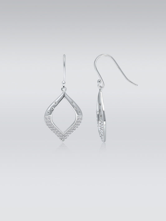 Navette Design Drop Earrings