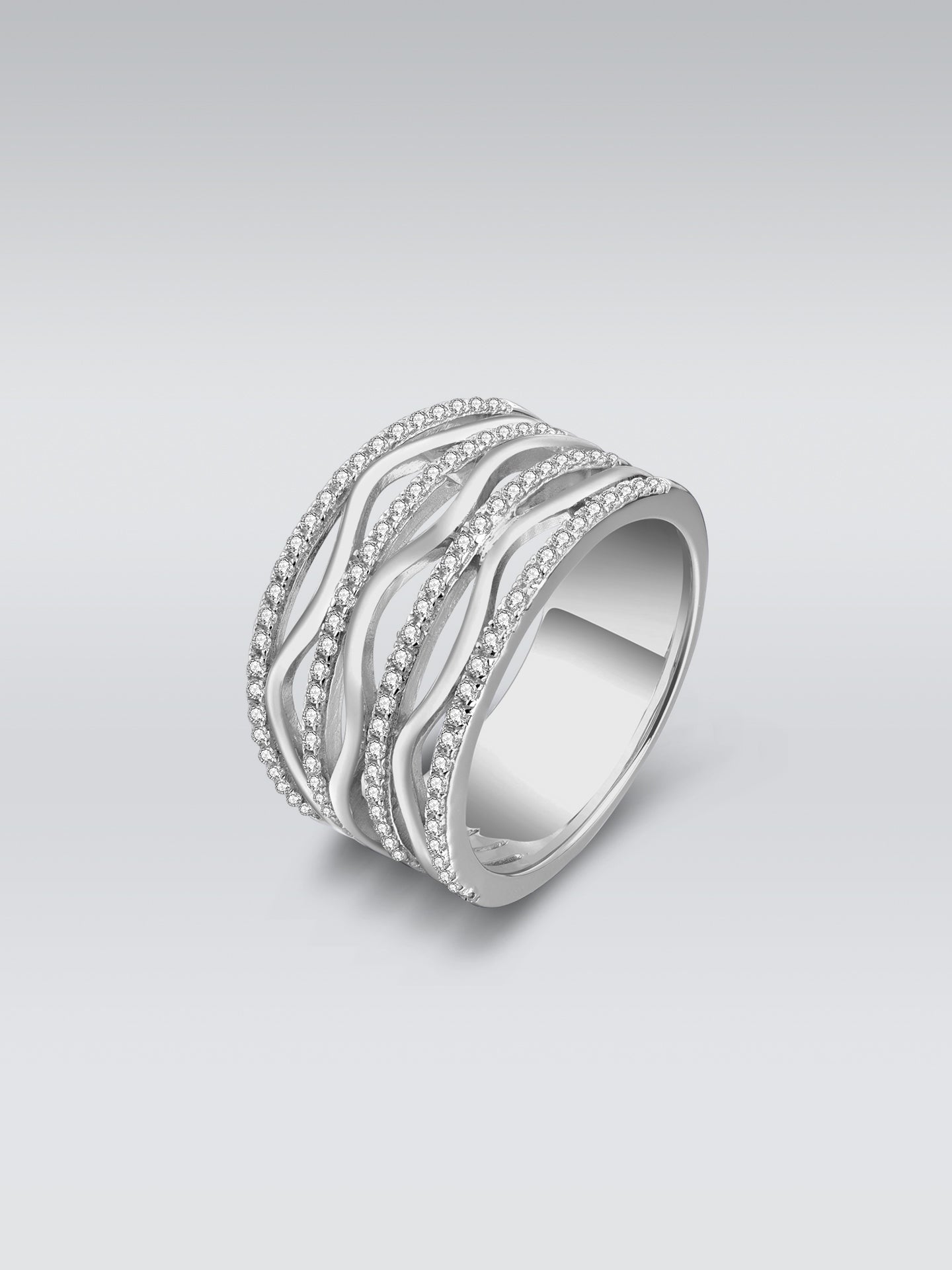 Wide Zirconia Ring