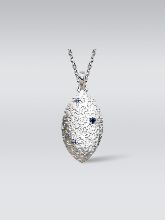 Oval Sterling Silver Necklace
