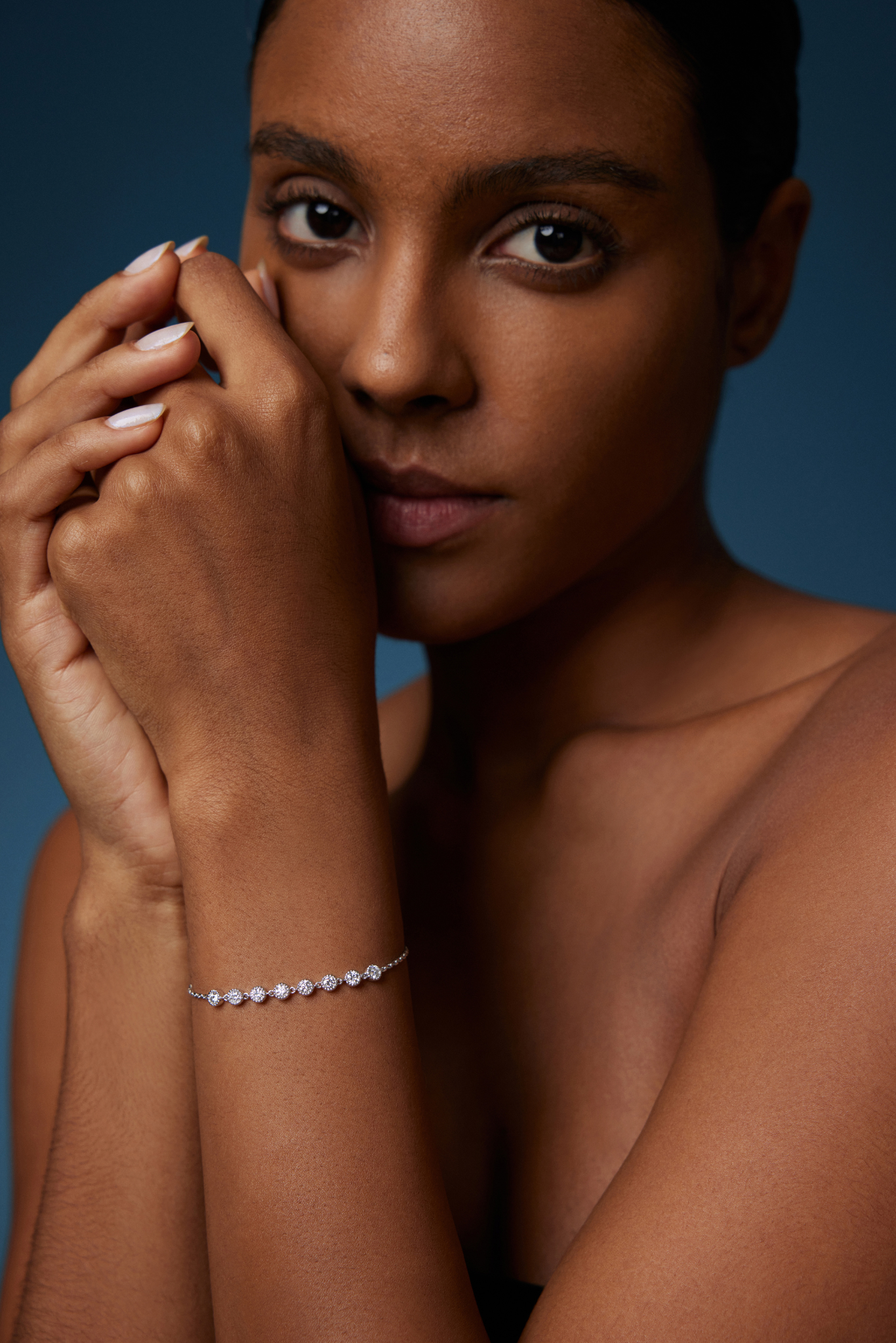 18k Gold Bracelet with Lab Grown Diamonds