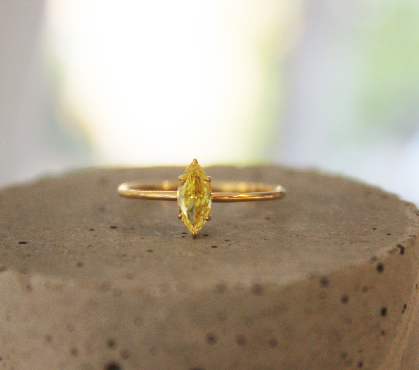 Marquise-Cut Solitaire Ring