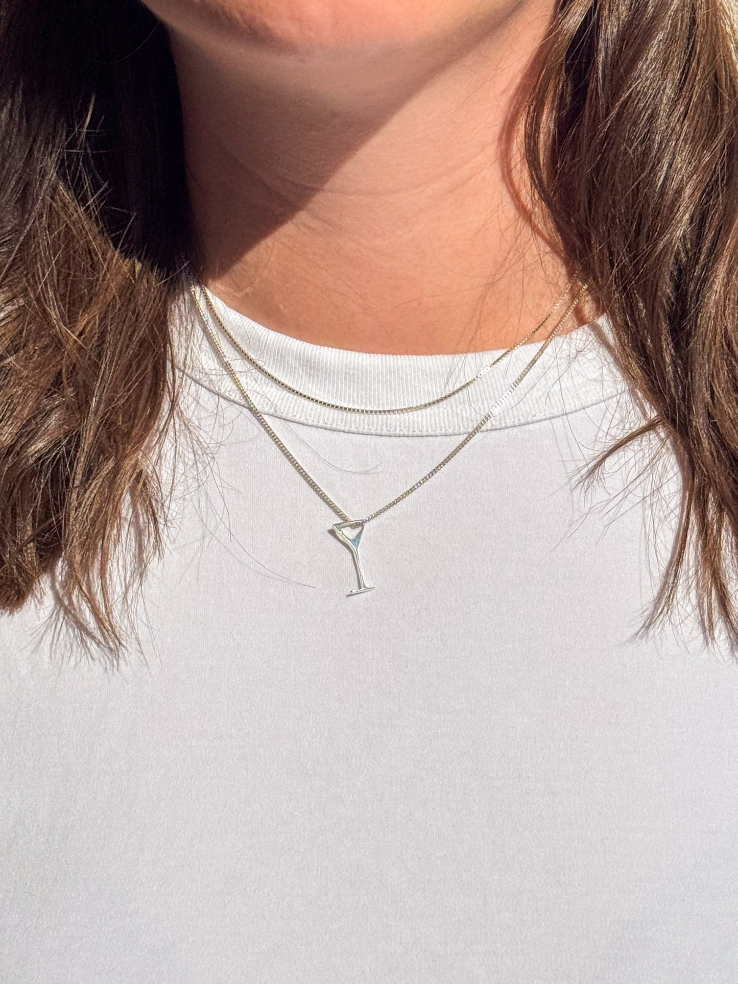 Martini Necklace 925 Sterling Silver Handmade in Germany