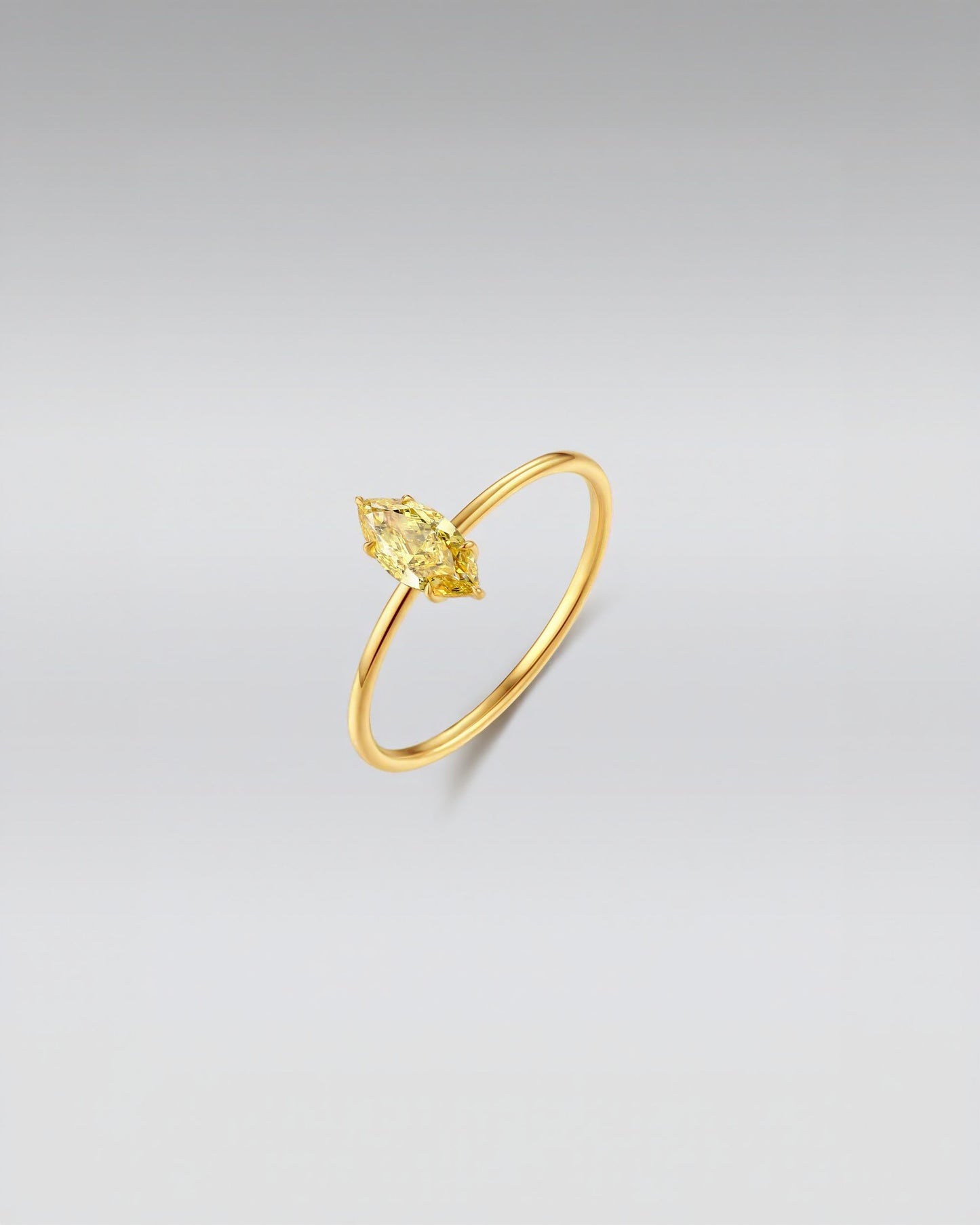 Marquise-Cut Solitaire Ring