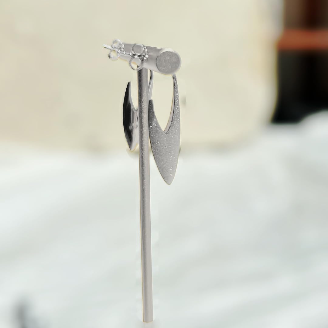 Modern Swift Earrings - Sternvoll Jewelry color-silver