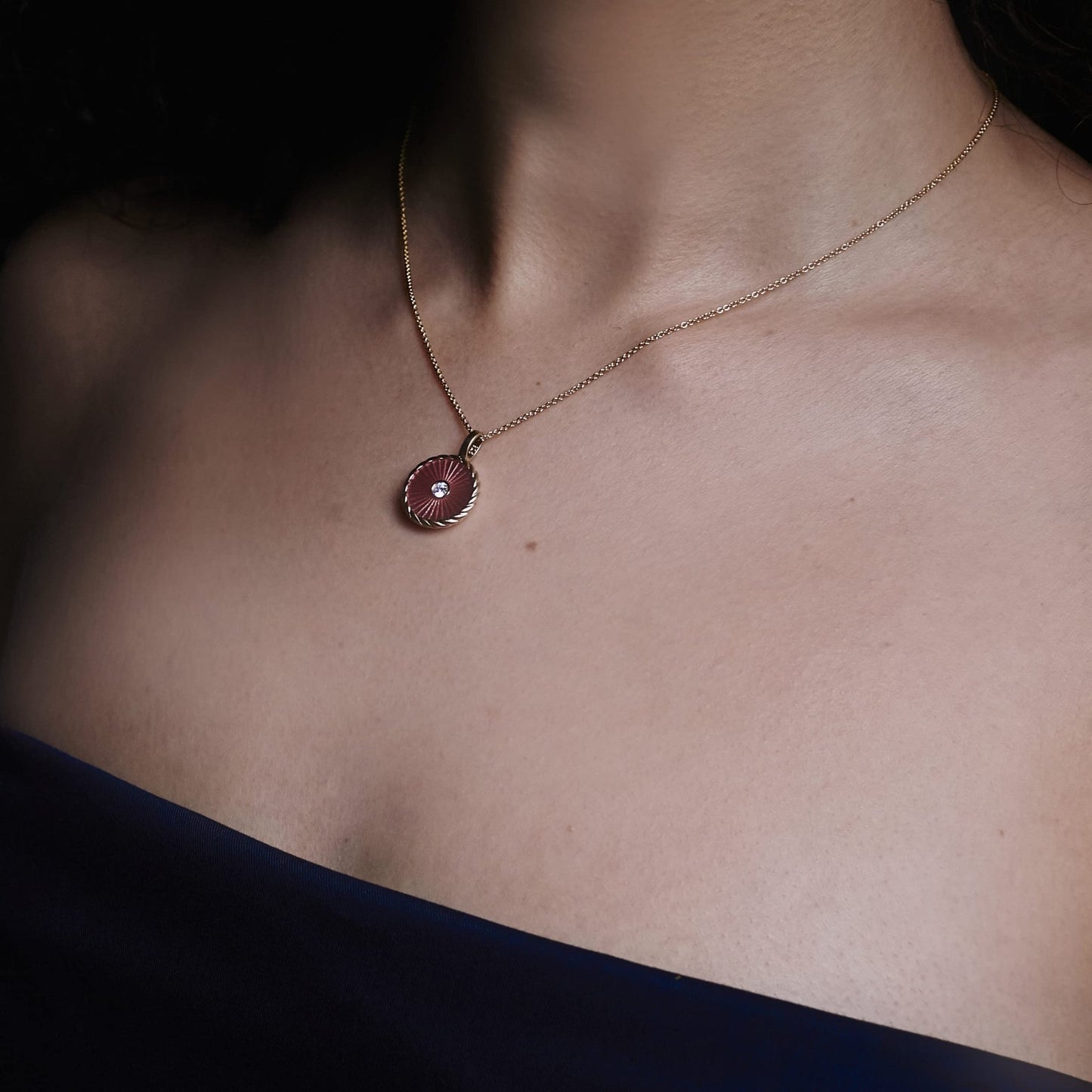 Mother - of - Pearl Compass - Sternvoll Jewelry color-pink