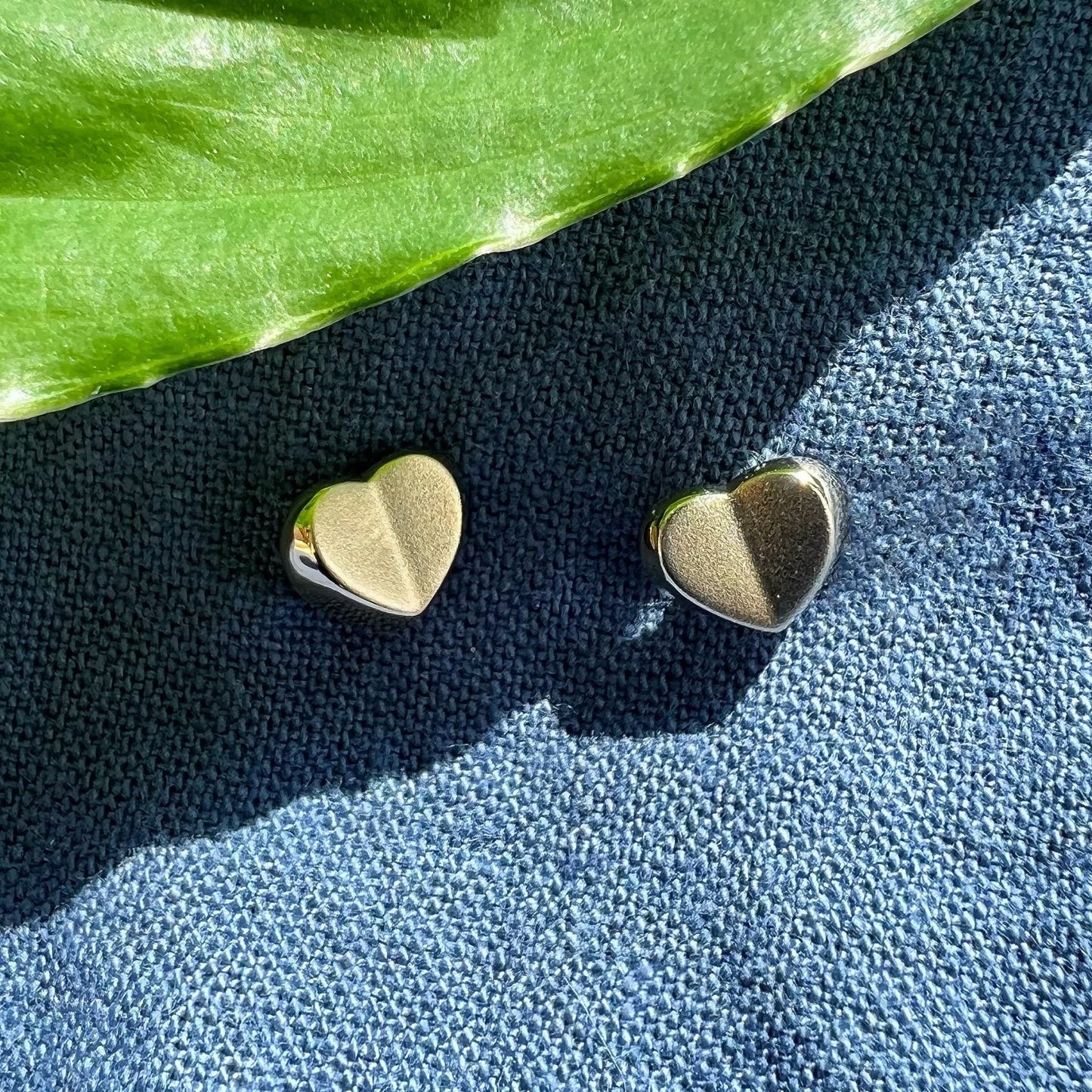 Sternvoll® Damen Ohrstecker aus 925 Sterling Silber Vergoldet in Herzform - Sternvoll Jewelry color-gold