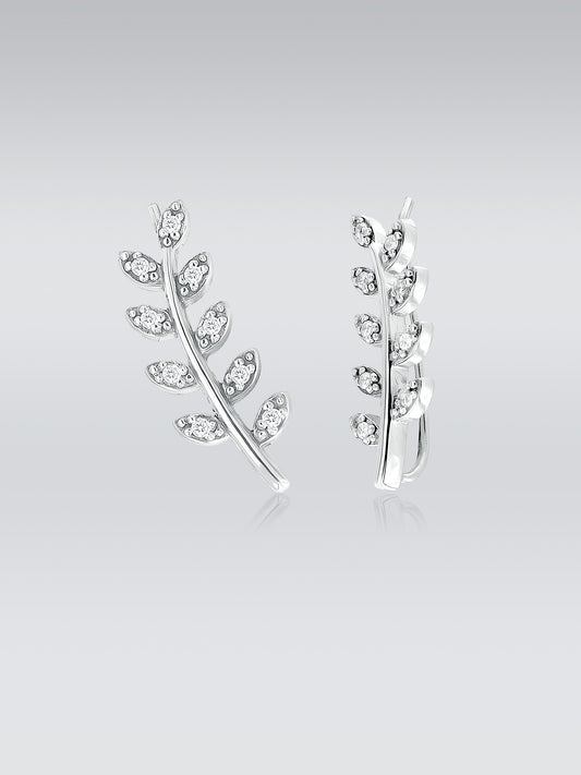 Blatt-Design Ohr-Cuffs
