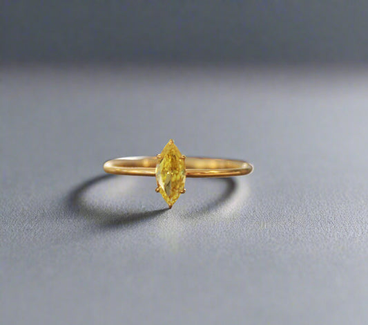 Marquise-Schliff Solitaire-Ring