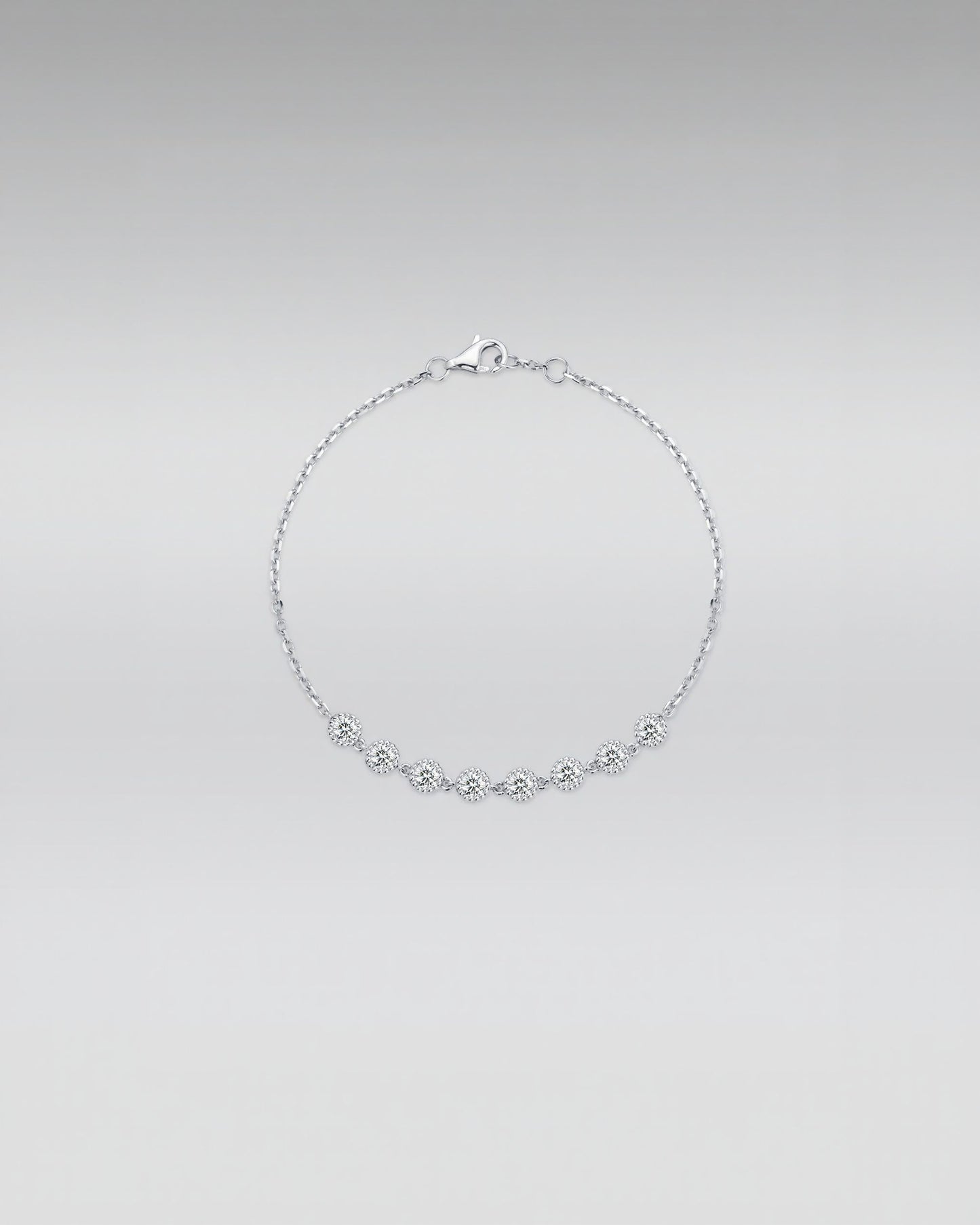 18k Gold Bracelet with Lab Grown Diamonds