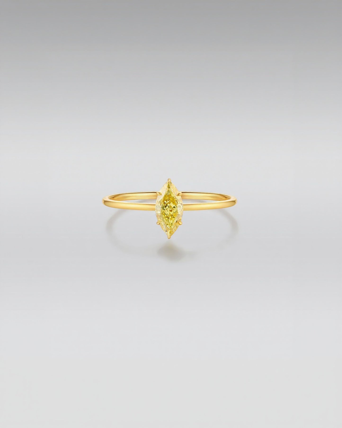 Marquise-Cut Solitaire Ring