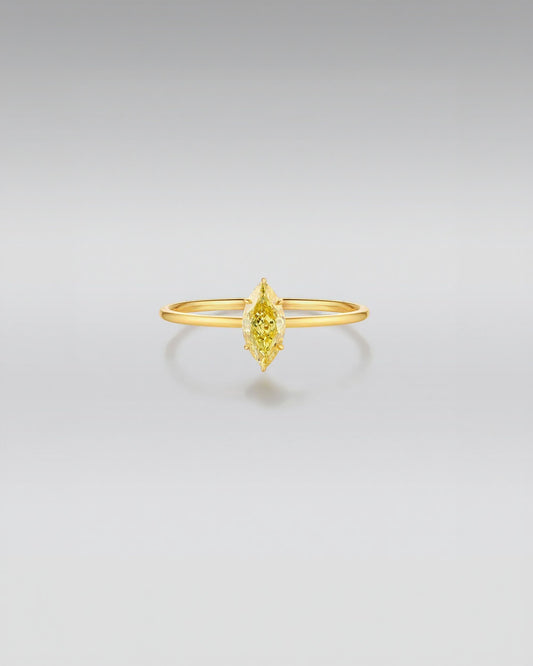 Marquise-Cut Solitaire Ring