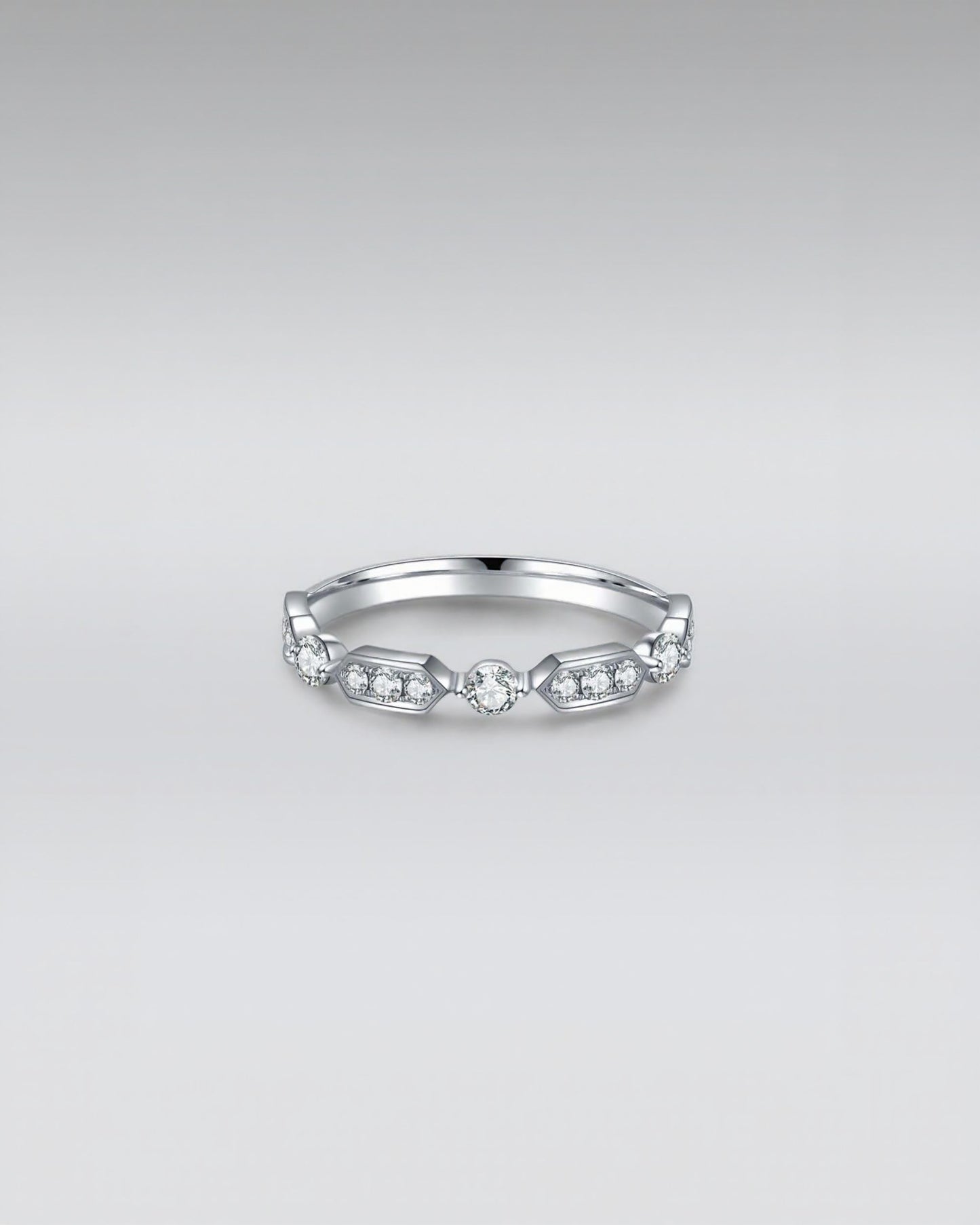Vintage-Inspired Eternity Band Ring