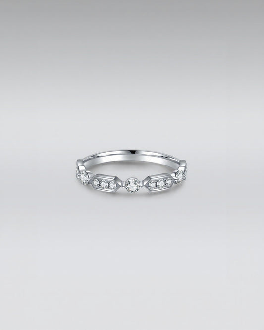 Vintage-Inspired Eternity Band Ring