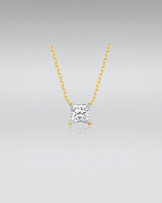 Square Diamond Necklace
