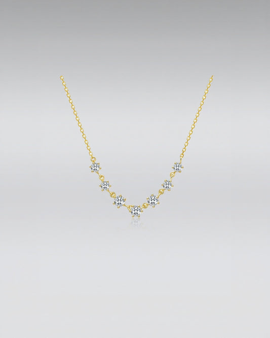 V-Curve Diamond Necklace