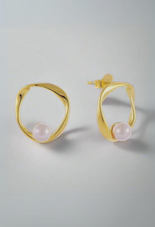 color-gold earring design-hoop